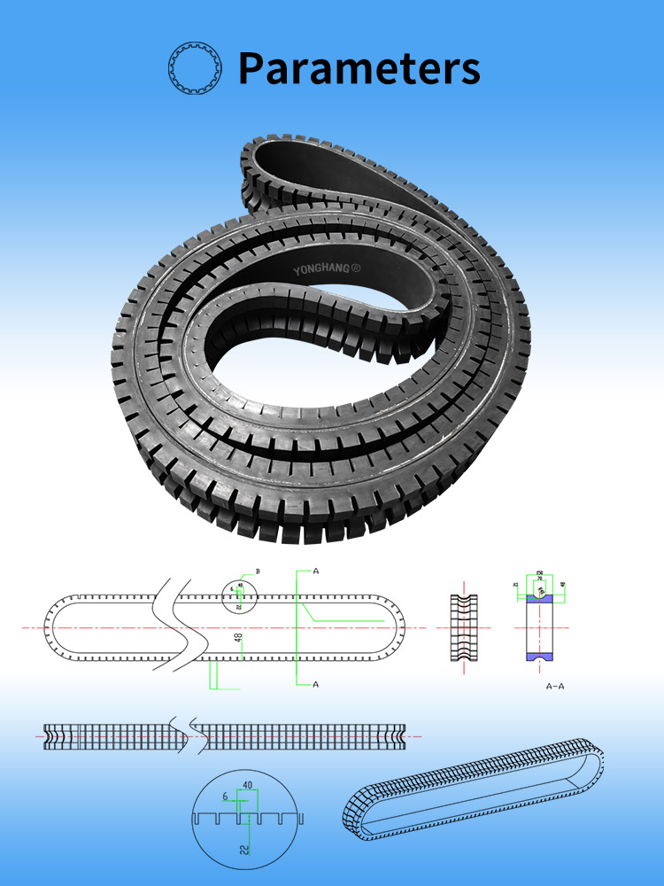 Maillefer submarine cable pulling belts 6 Maillefer submarine cable pulling belts drawing