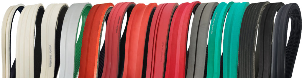 Haul off belts Various types of Longitudinal Grooves (Lengthwise) grooving