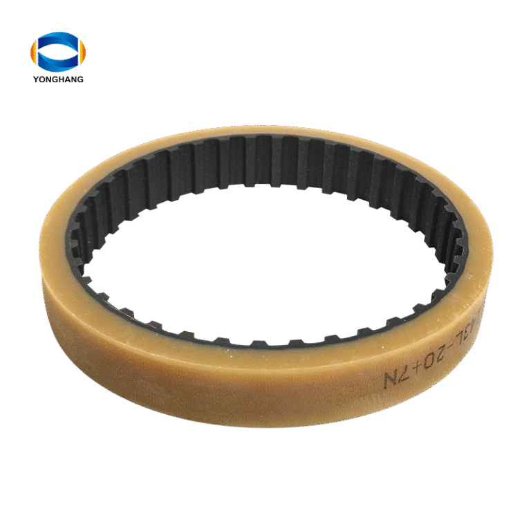 brown rubber coated timing belts