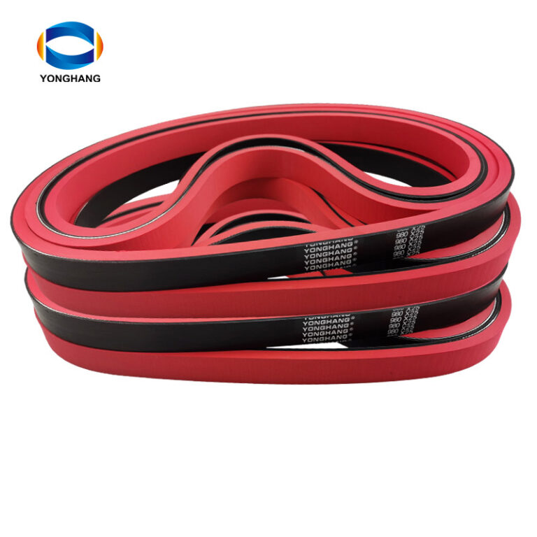 Red rubber Feed Belt for BOBST Mistral Folder Gluer Machine