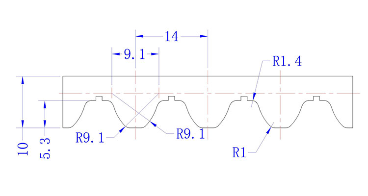 STD14M PU Timing Belt Description