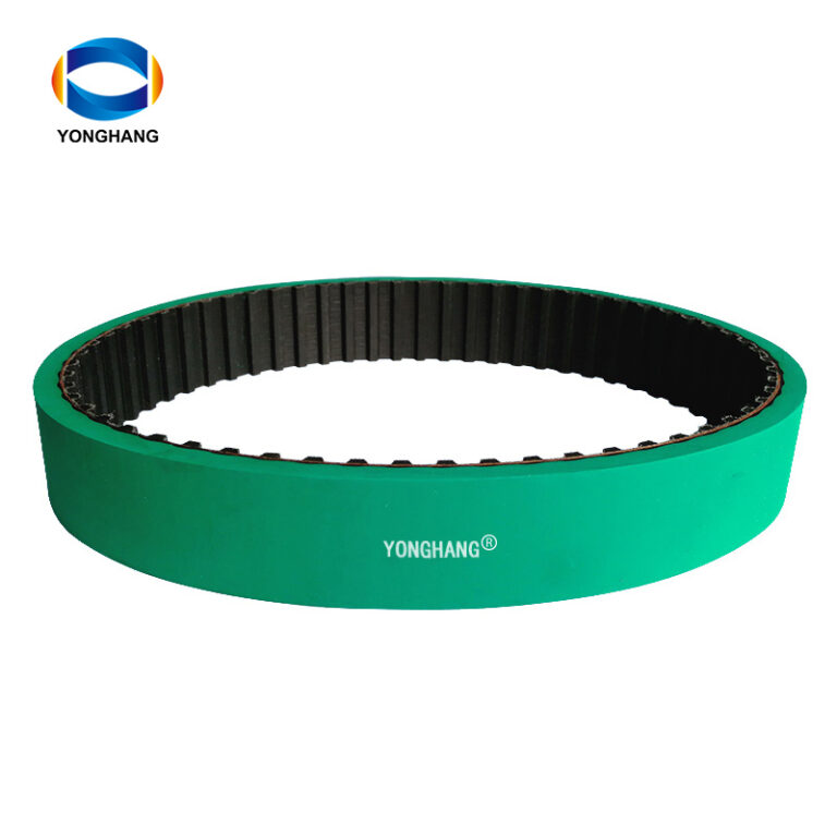 green rubber coated timing belts