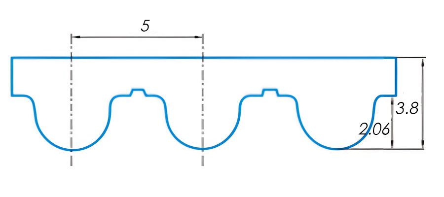HTD5M PU Timing Belt 5 HTD5M Timing Belt Description