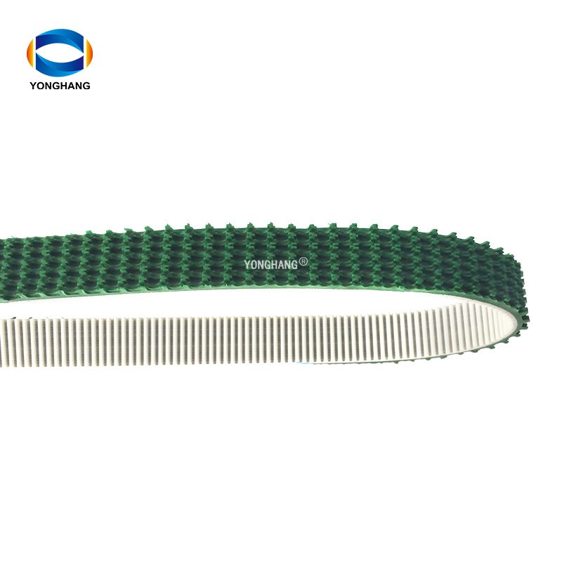 PU timing belt with green pattern