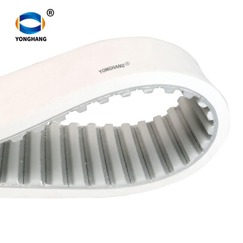white silicone coated timing belts