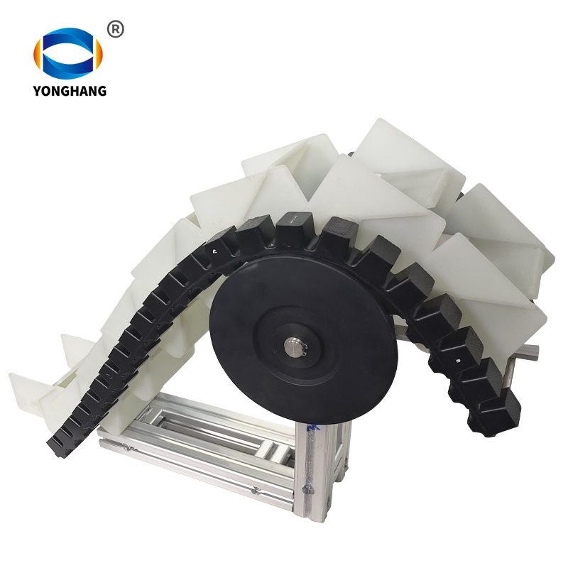 Rubber Block Chain 7 recirculating fork vertical elevator