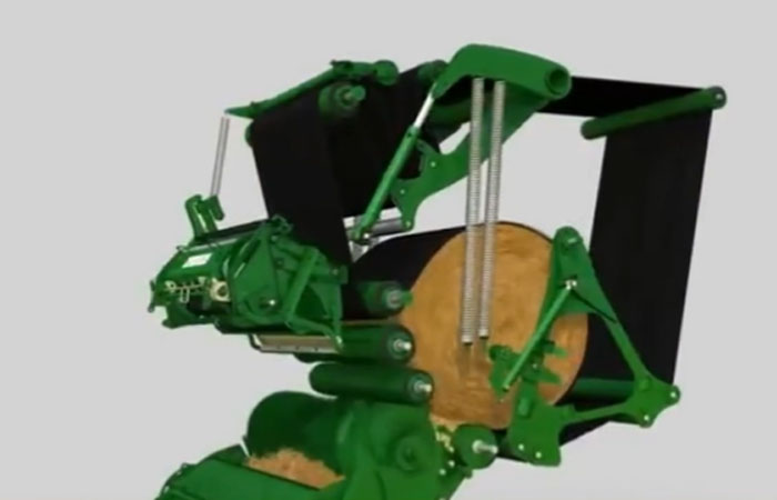 Hay Grower Cuts Baler Belt