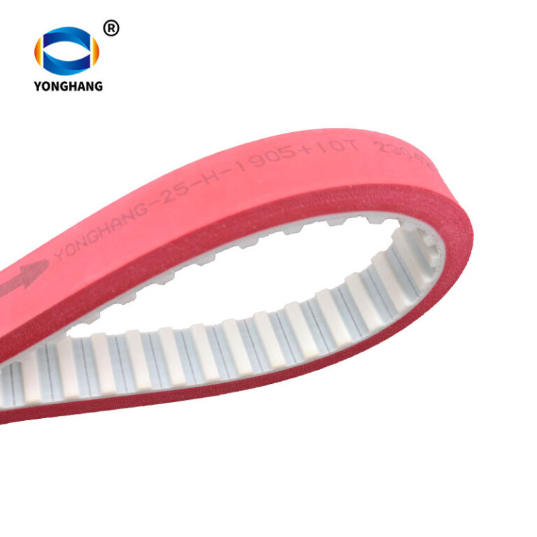 red-rubber-coating-timing-belt