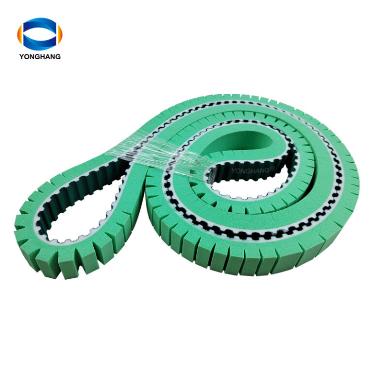 Green Foam Timing Belt with Horizontal Groove