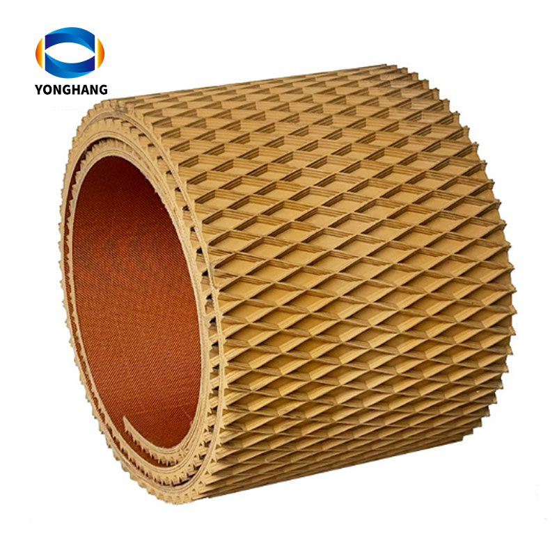  yellow rubber Rhombus Pattern Surface Conveyor Belt