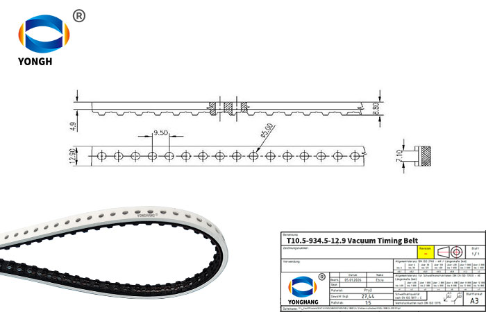 T10.5 934.5 12.9vffs timing belts