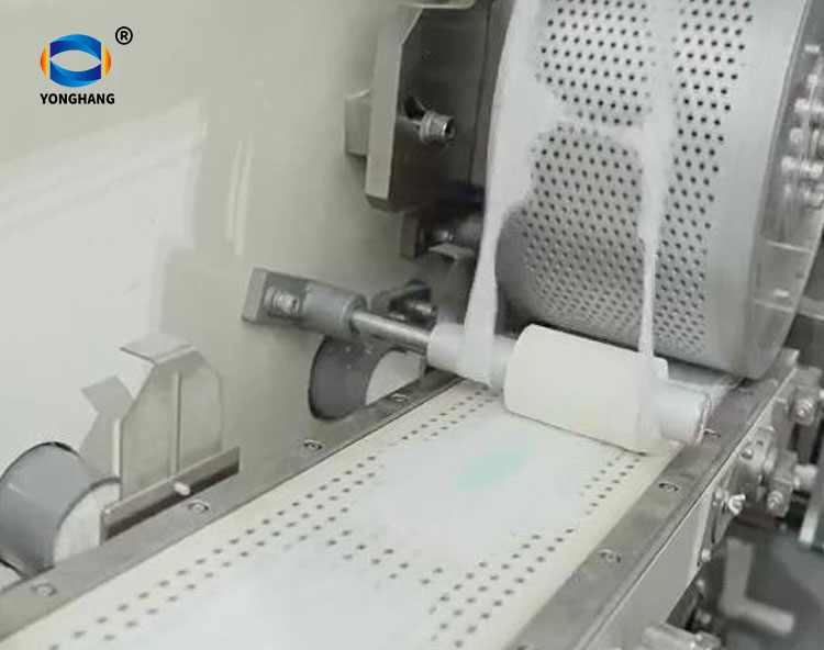 Figure: Application of silicone timing belts in diaper production lines