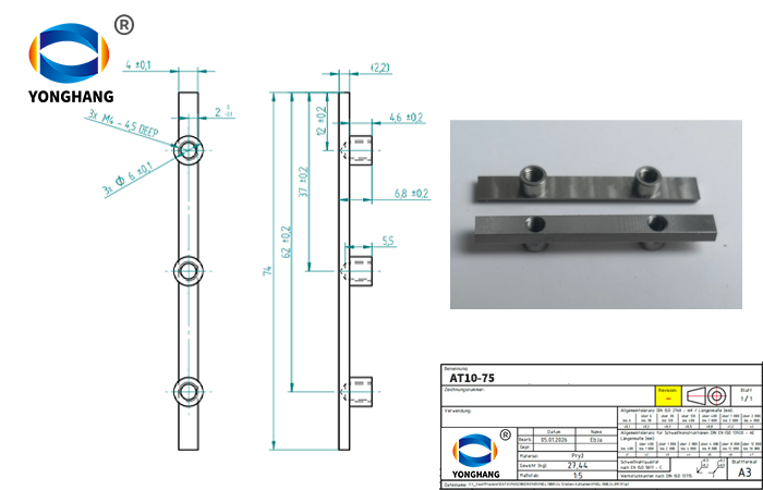 AT10 75 Metal False Teeth