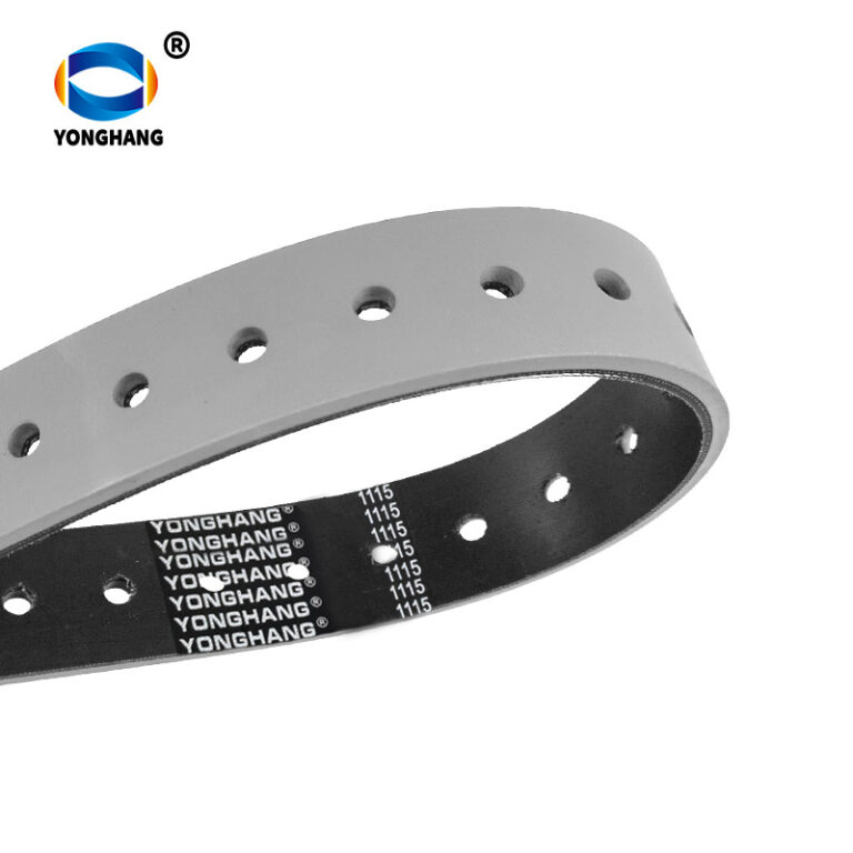 Grey Rubber Folder Gluer Belts with hole