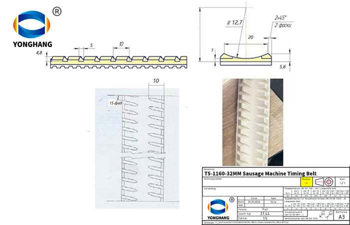 T5 1160 32 Sausage belt