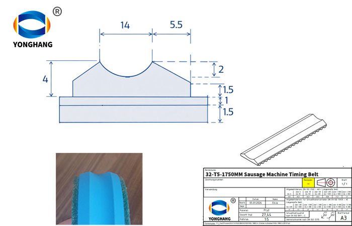 T5 1750 32 Sausage belt