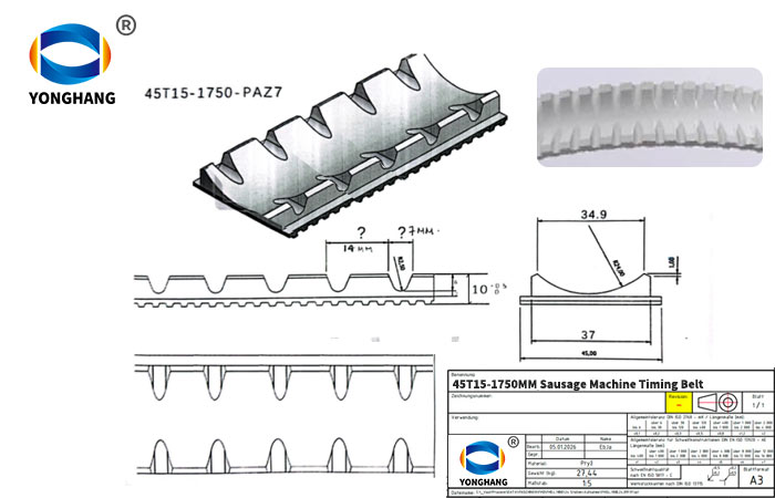 T5 1750 45 Sausage belt