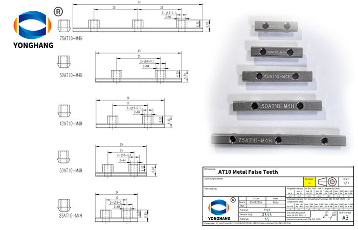 at10 Metal False Teeth