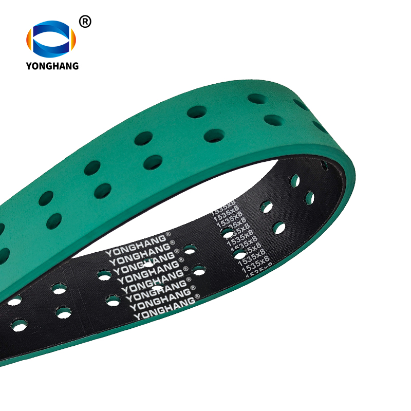 green rubbe folder gluer Feed belts With Holes