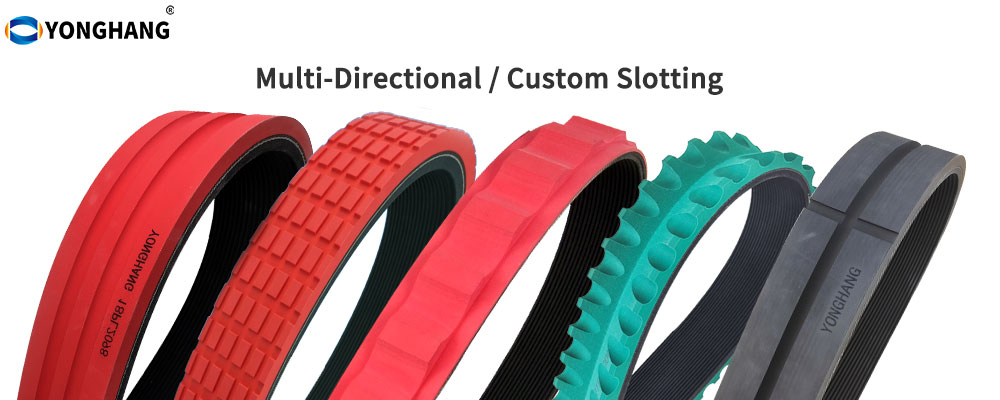 haul off belts slotting 7 Multi Directional Custom Slotting