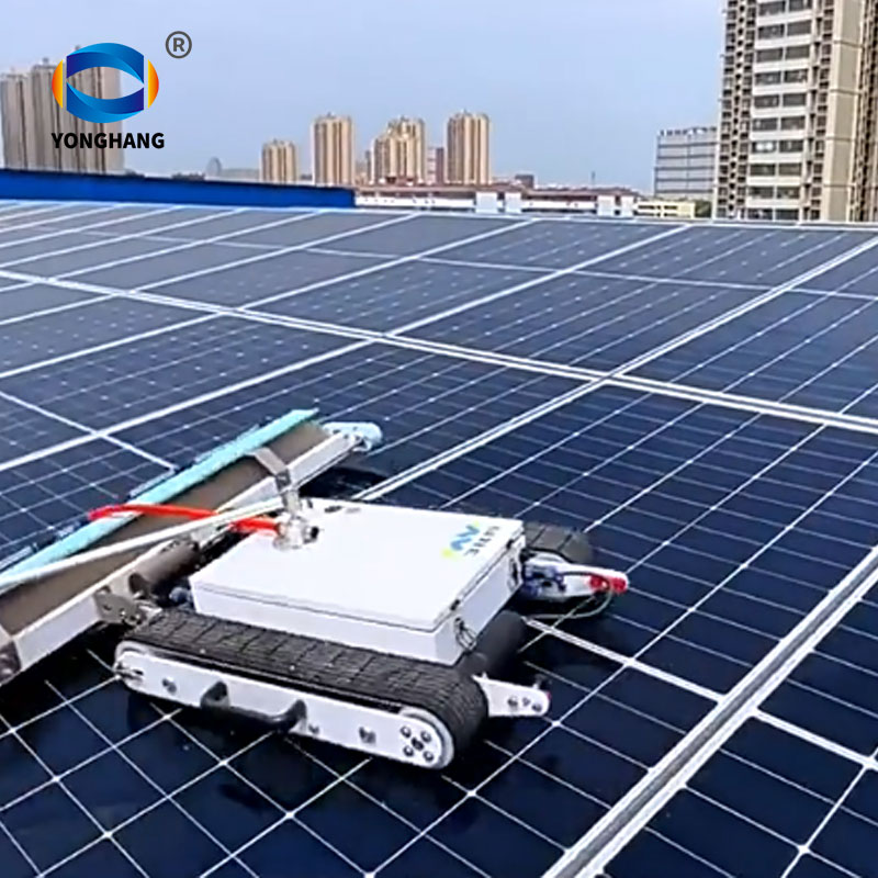 Customizable Rubber Track Belt for Remote Control Solar Cleaning Robot 6 Utility Scale Solar Cleaning