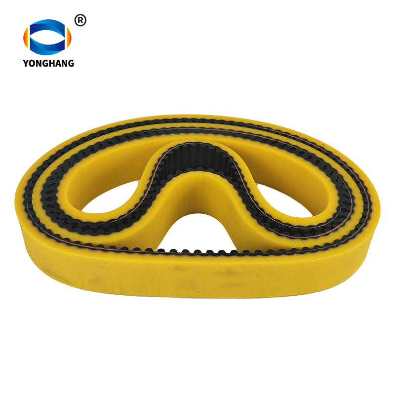 yellow Silicone coated timing belts