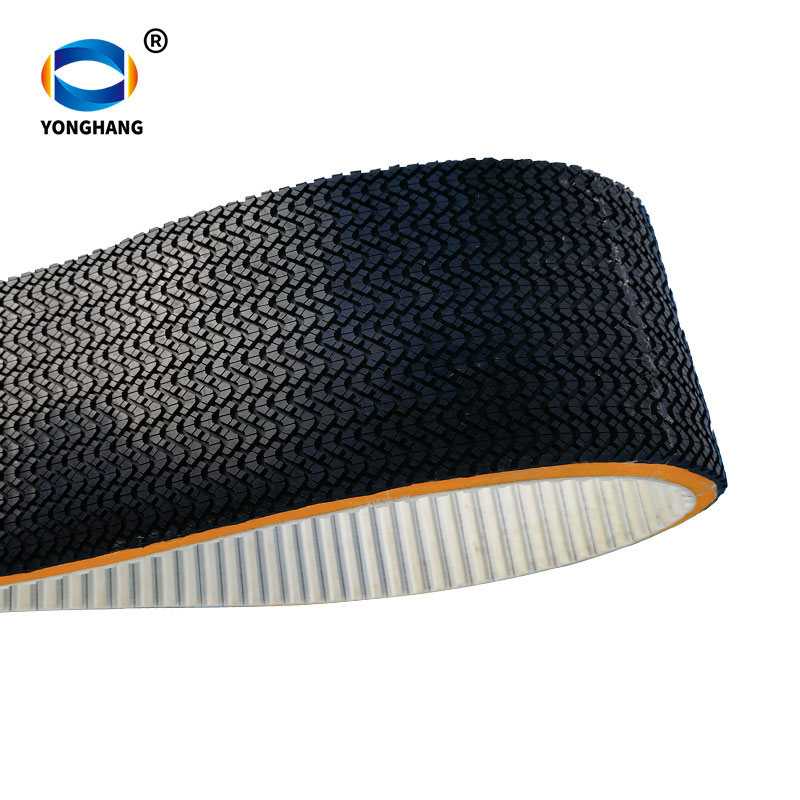 Synchronous belt with waterproof foam + rubber pattern for Solar-powered cleaning robot belt