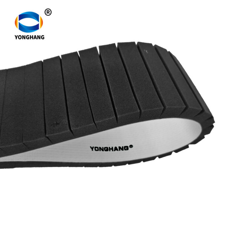 Black sponge belt with transverse groove