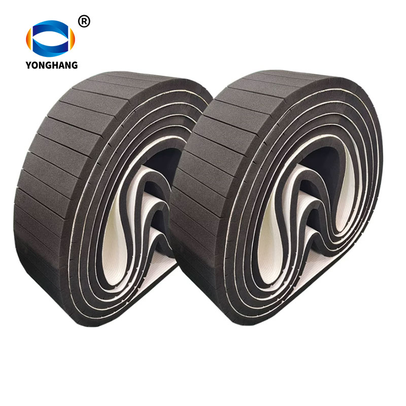 Black sponge belt with transverse groove for Pillow Packing Machine