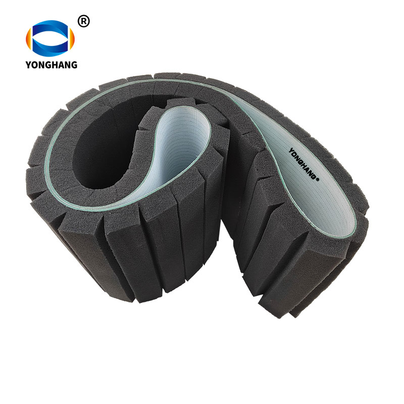 Black sponge belt with transverse groove for Pillow Packing Machine