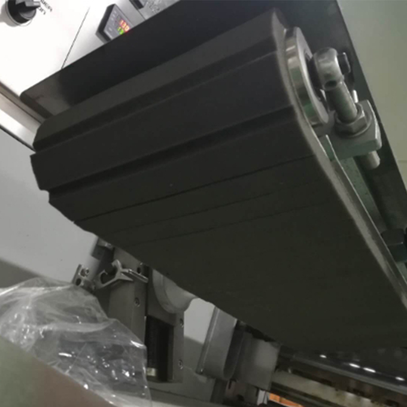 Black sponge belt with transverse groove for Pillow Packing Machine