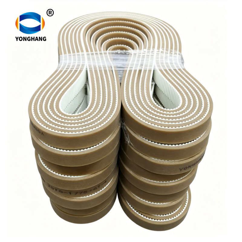 Brown rubber coating for PU timing belt