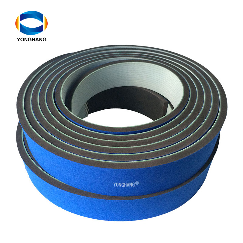 Conveyor sponge belt blue cover