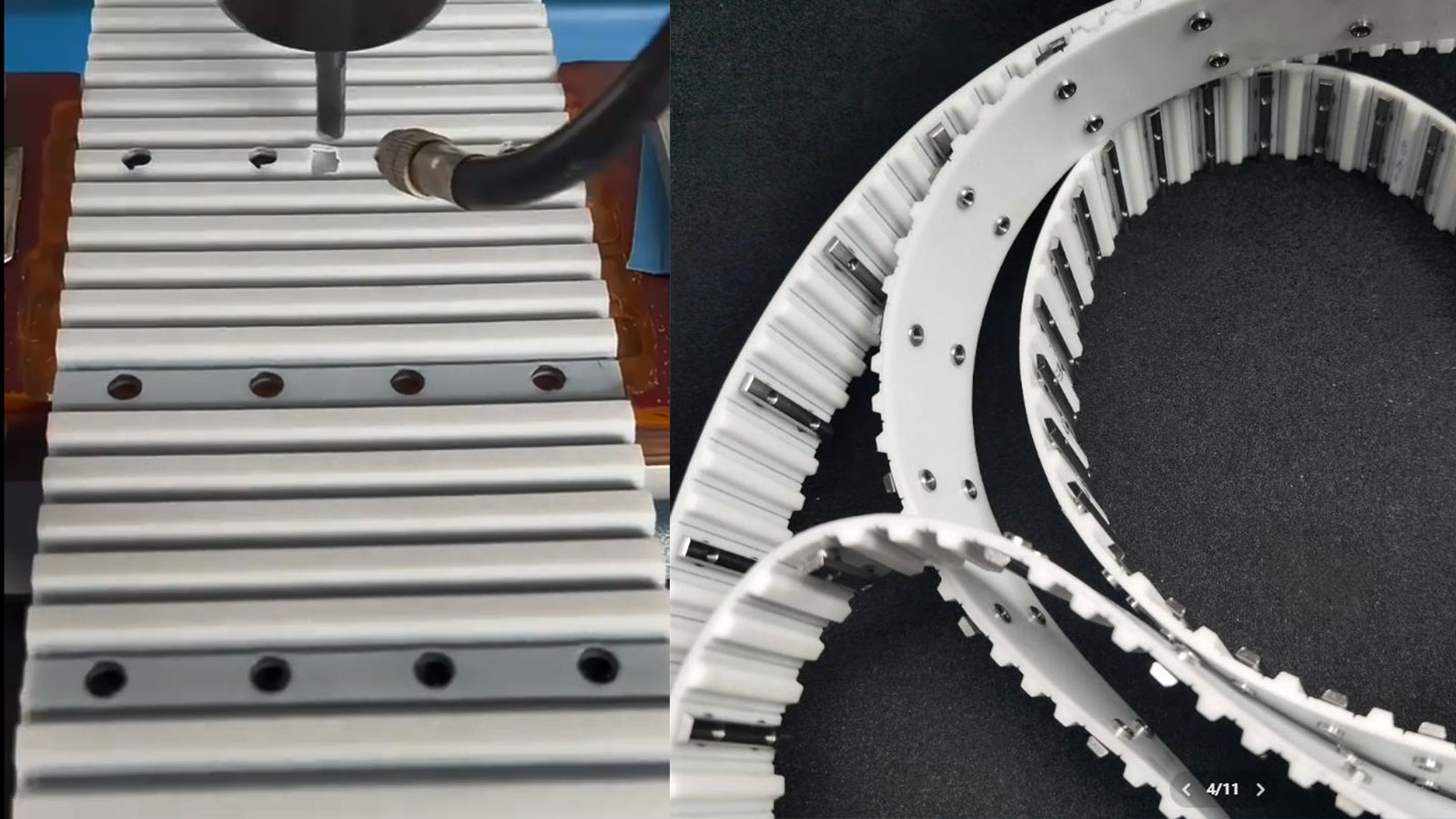 False teeth timing belt