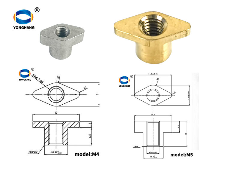 What are differences between Stainless steel nuts and brass nuts used for timing belt 1 M4/M5 Nuts for Timing Belt