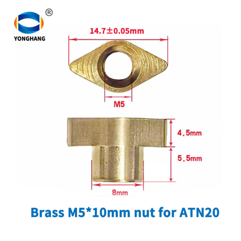 M5X10 brass nuts for ATN timing belt