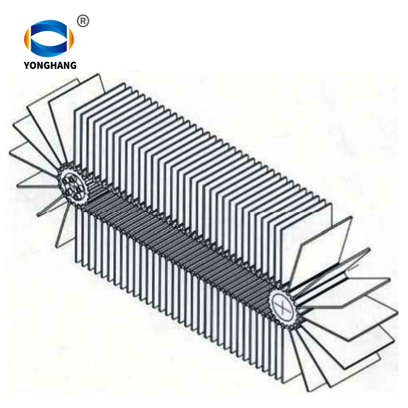 timing belt with fan thin sheet cleats