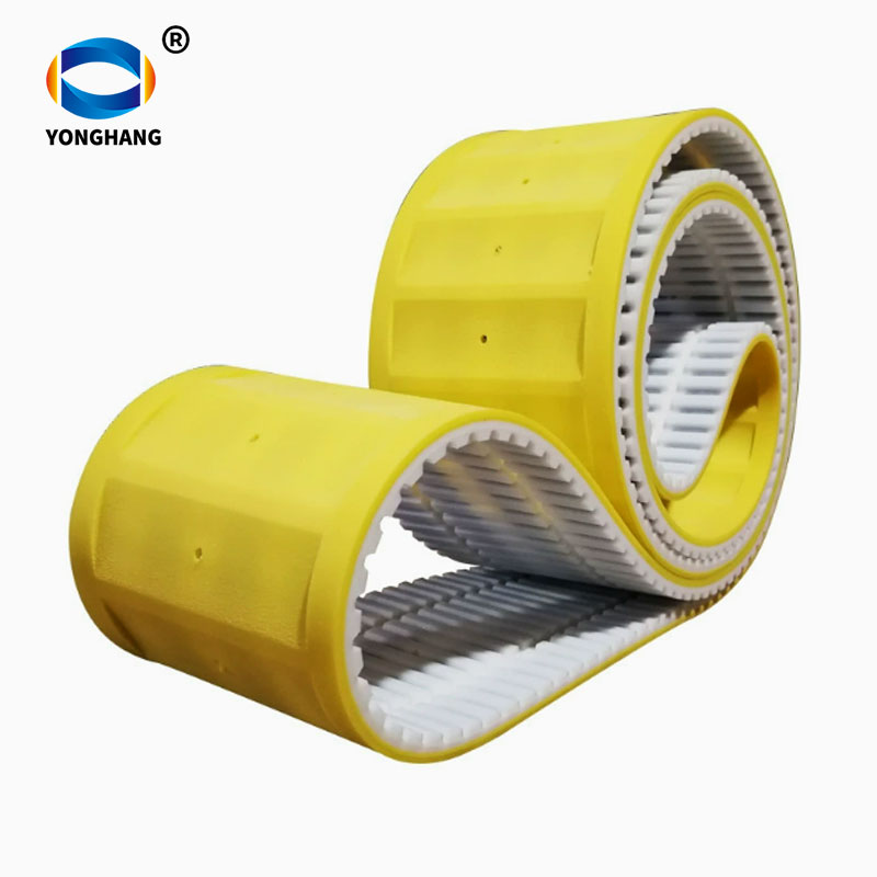 PU timing belt with yellow PU coating