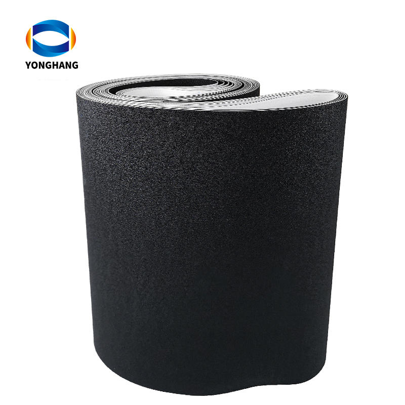 black suede Treadmill Belt surface texture