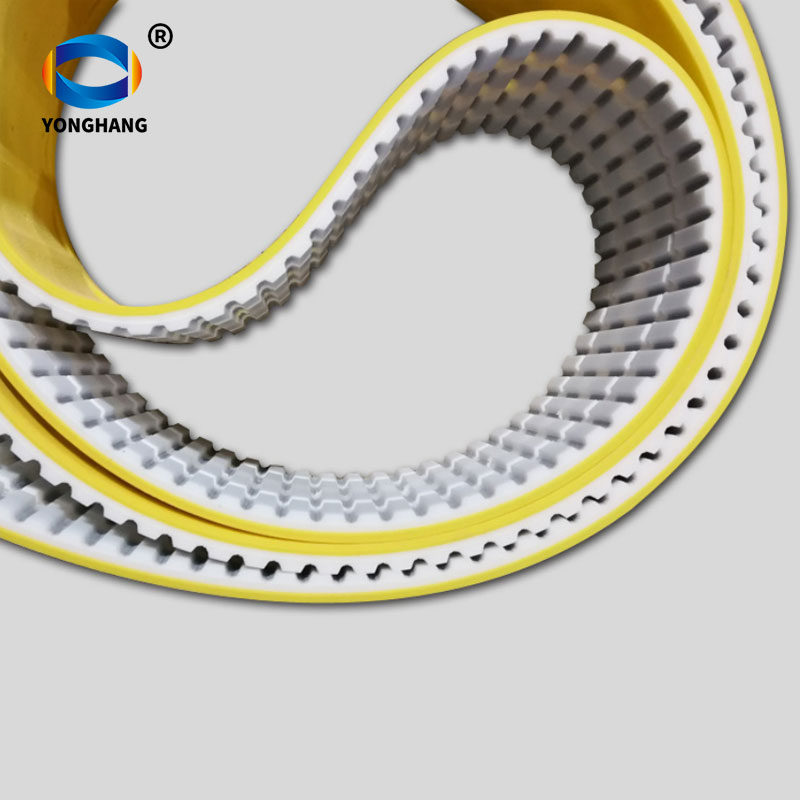 PU timing belt with yellow PU coating