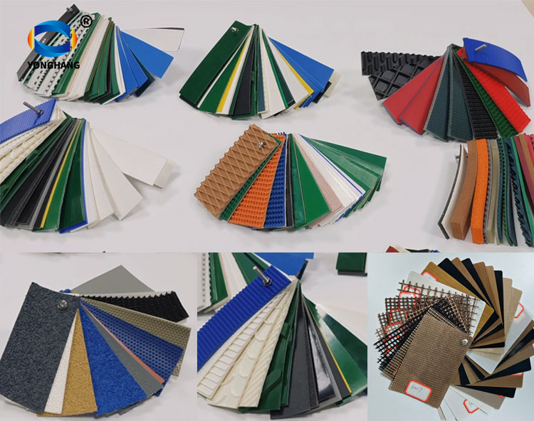 2026 Complete List of Conveyor Belt Materials 1 yonghang conveyor belts Various sample displays