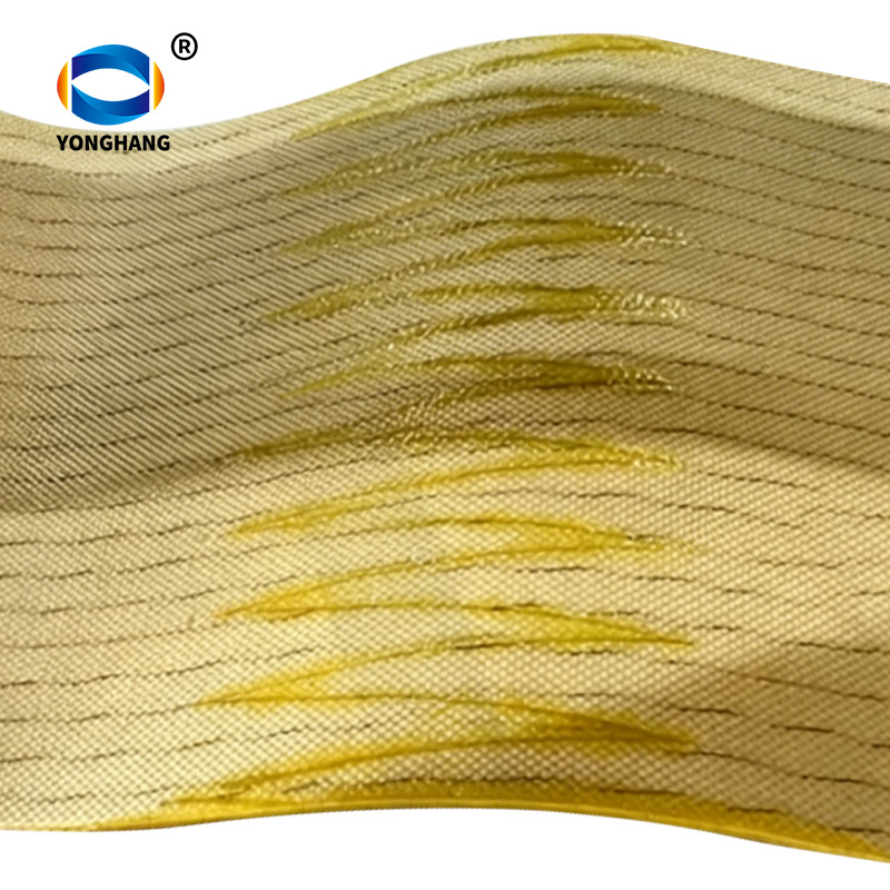 1.3mm Anti-static yellow PU conveyor belt Finger interface