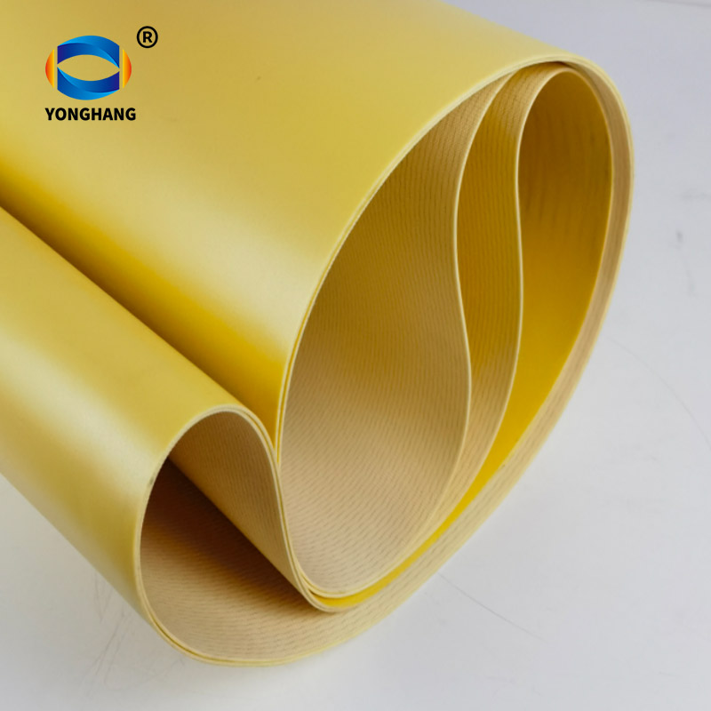 1.5mm yellow PU conveyor belt