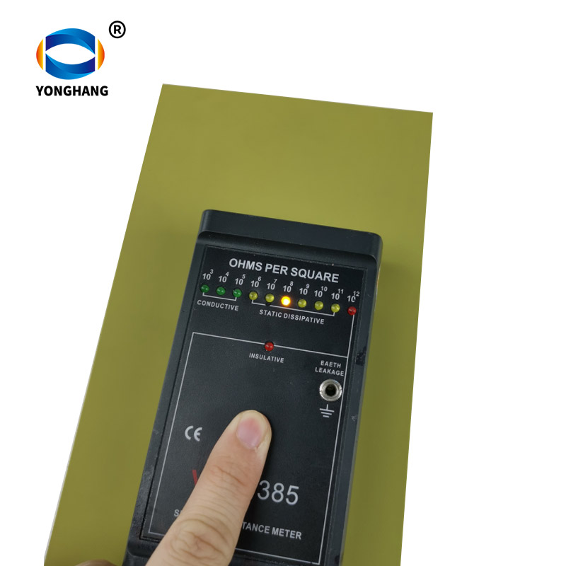 Anti-static yellow PU conveyor belt