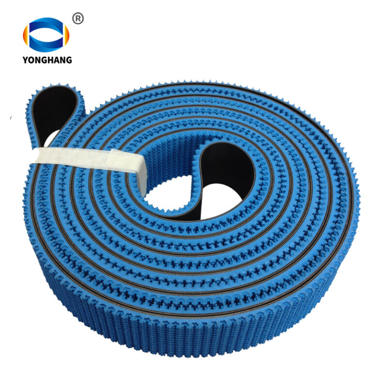 Blue rubber pattern conveyor belts