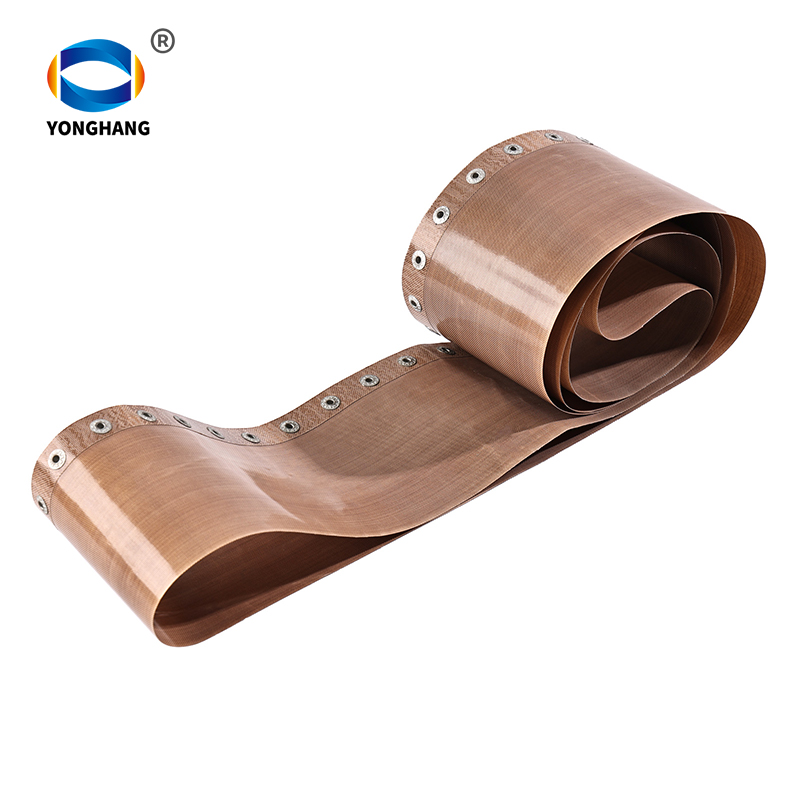 Brown buttoned PTFE high-temperature fabric