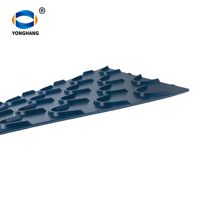 Dark green PVC Crescent Moon-shaped conveyor belts