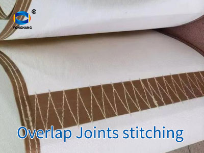 White Teflon Impression Cloth Fabric conveyor belt 7 Scarfed Suture Joints