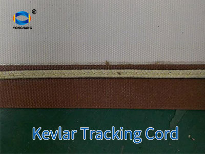 White Teflon Impression Cloth Fabric conveyor belt 14 Kevlar-Tracking-Cord