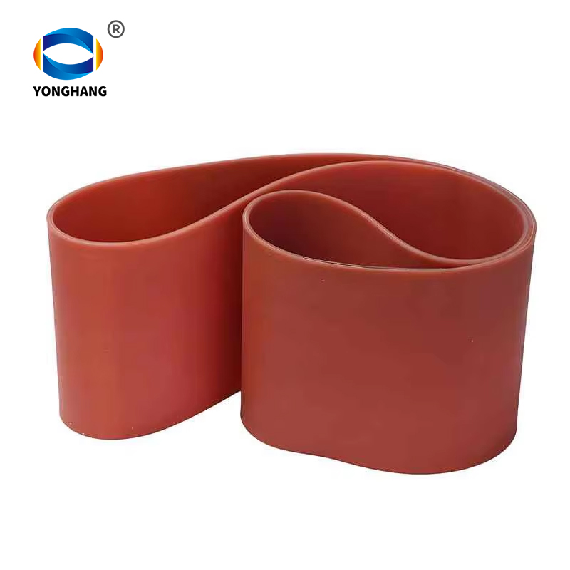 Seamless elastic silicone conveyor belt